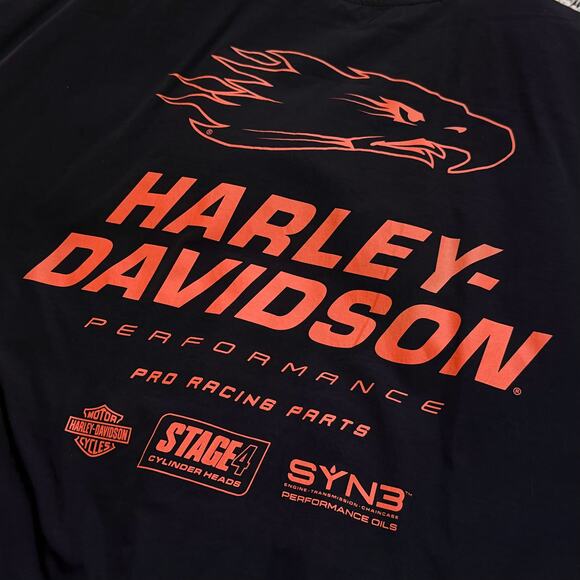 Harley-Davidson Performance Screamin Eagle Mens 2XL Black Nylon Bomber Jacket - Picture 5 of 10